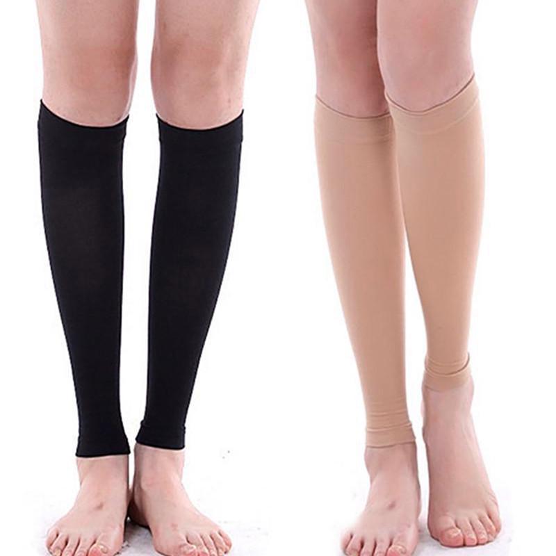 Conjunto de calcetines elásticos de plástico para piernas, moldeador de muslos