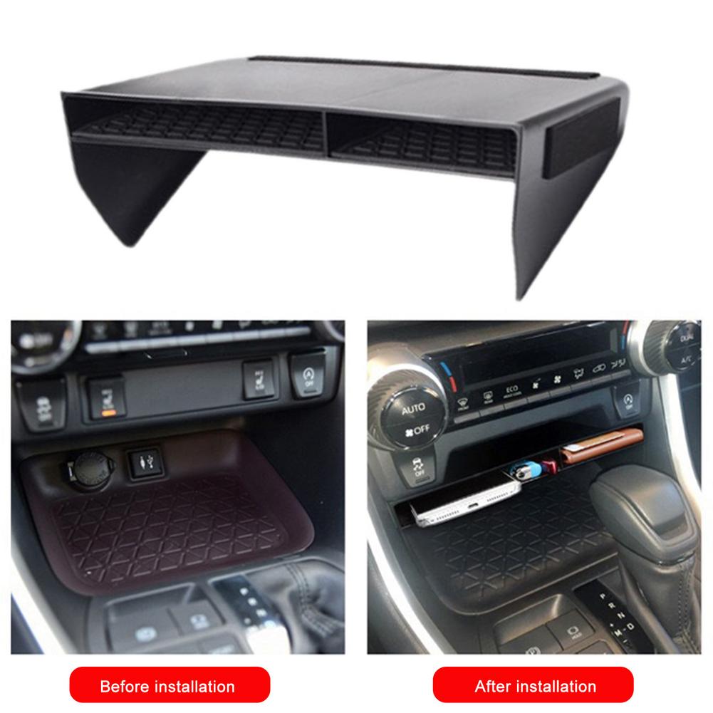 Center Console Organizer ABS Material Insert Tray Gear Shift Secondary Storage Box For Toyota RAV4
