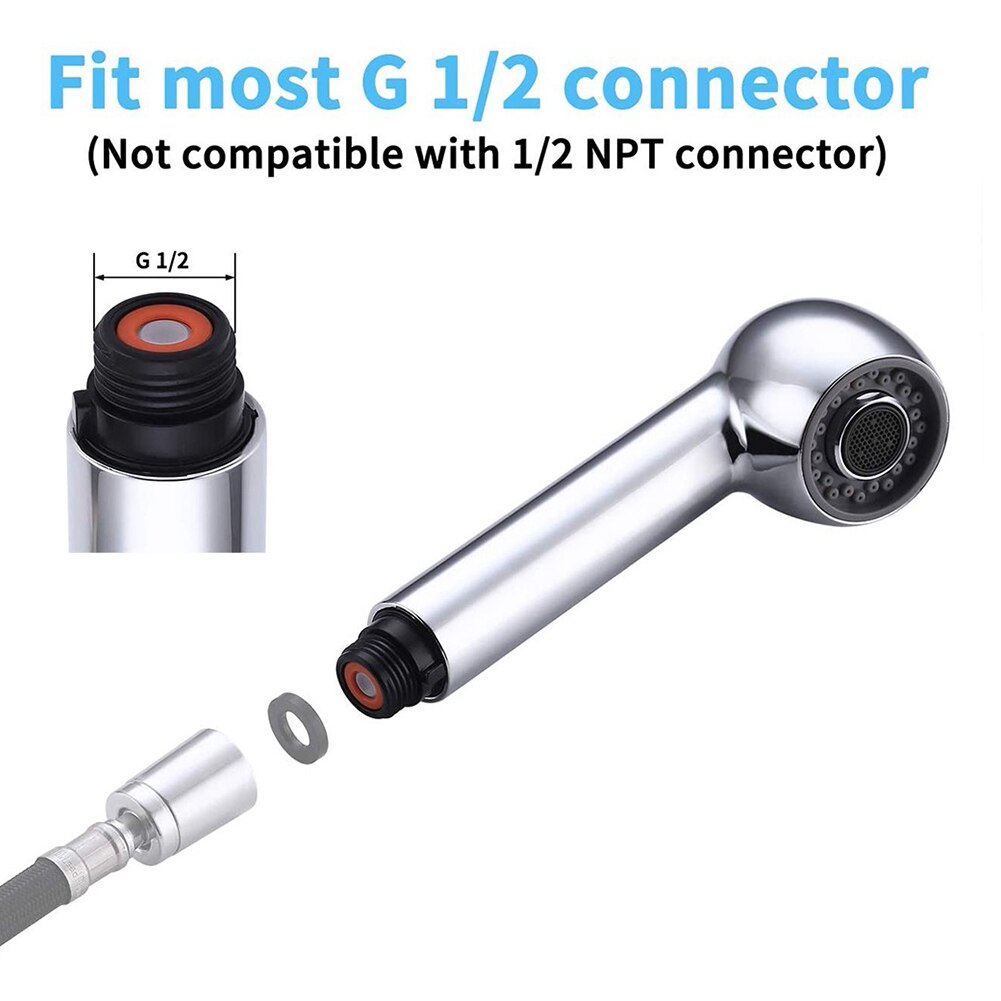 Pull Out Spray Head Replacement Universal Kitchen Sink Faucet Basin Mixer Tap 167*56mm Household Tap Accessories 2022