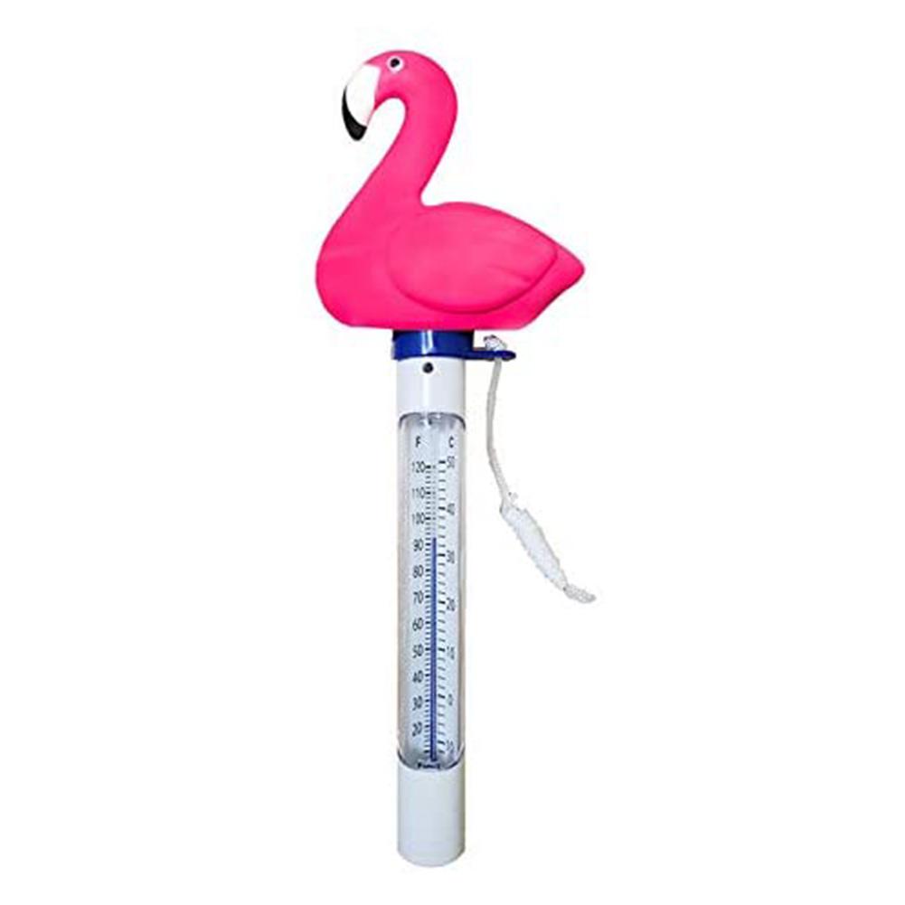 Flytande pool termometer tecknad sköldpadda, isbjörn, delfin, flamma fågel termometer för simbassänger damm test termometrar: Låga fågel