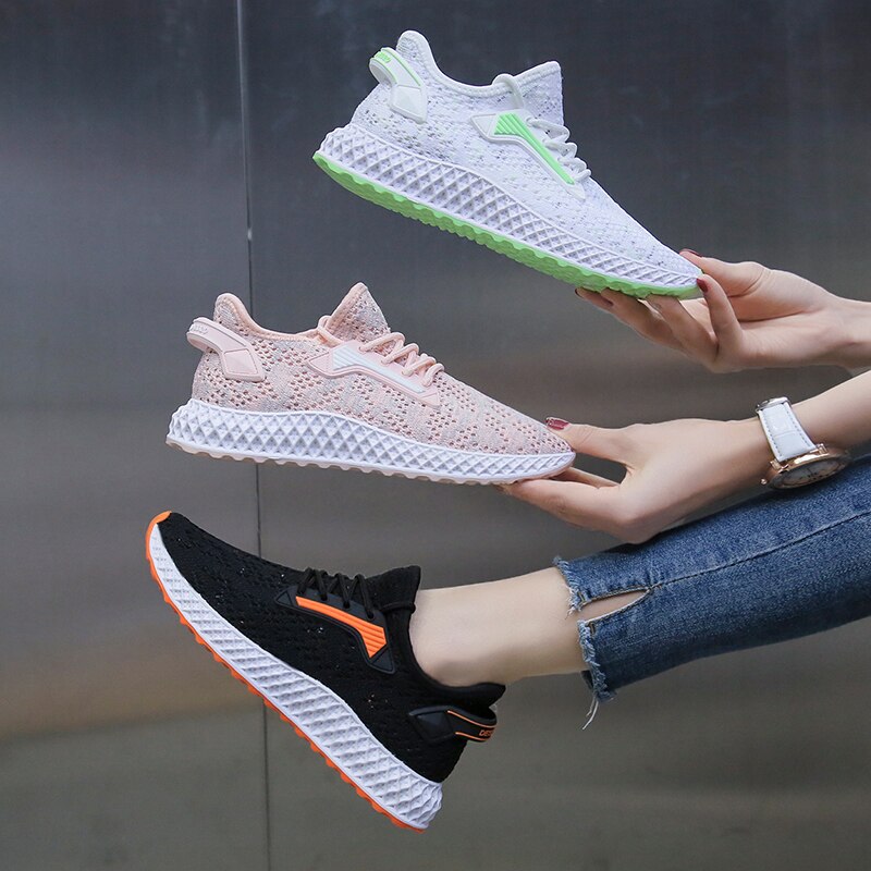 Dames hardloopschoenen zomer ademende studenten gym sportschoenen dames fitness stabiliteit sportschoenen joggingschoenen