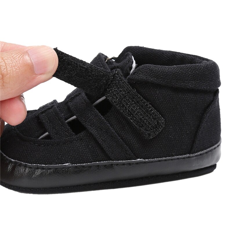 Trend baby dreng piger fritidssko lukket tå sandaler blød sål til småbørn gå høj top ankel kanvas støvle fodtøj