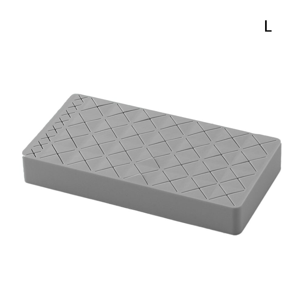 12/24/36 Grid Silicone Lipstick Storage Box Makeup Organizer Display Stand Make-up Brush Eyebrow Pencil Holder For Cosmetics: Gray / 12 squares