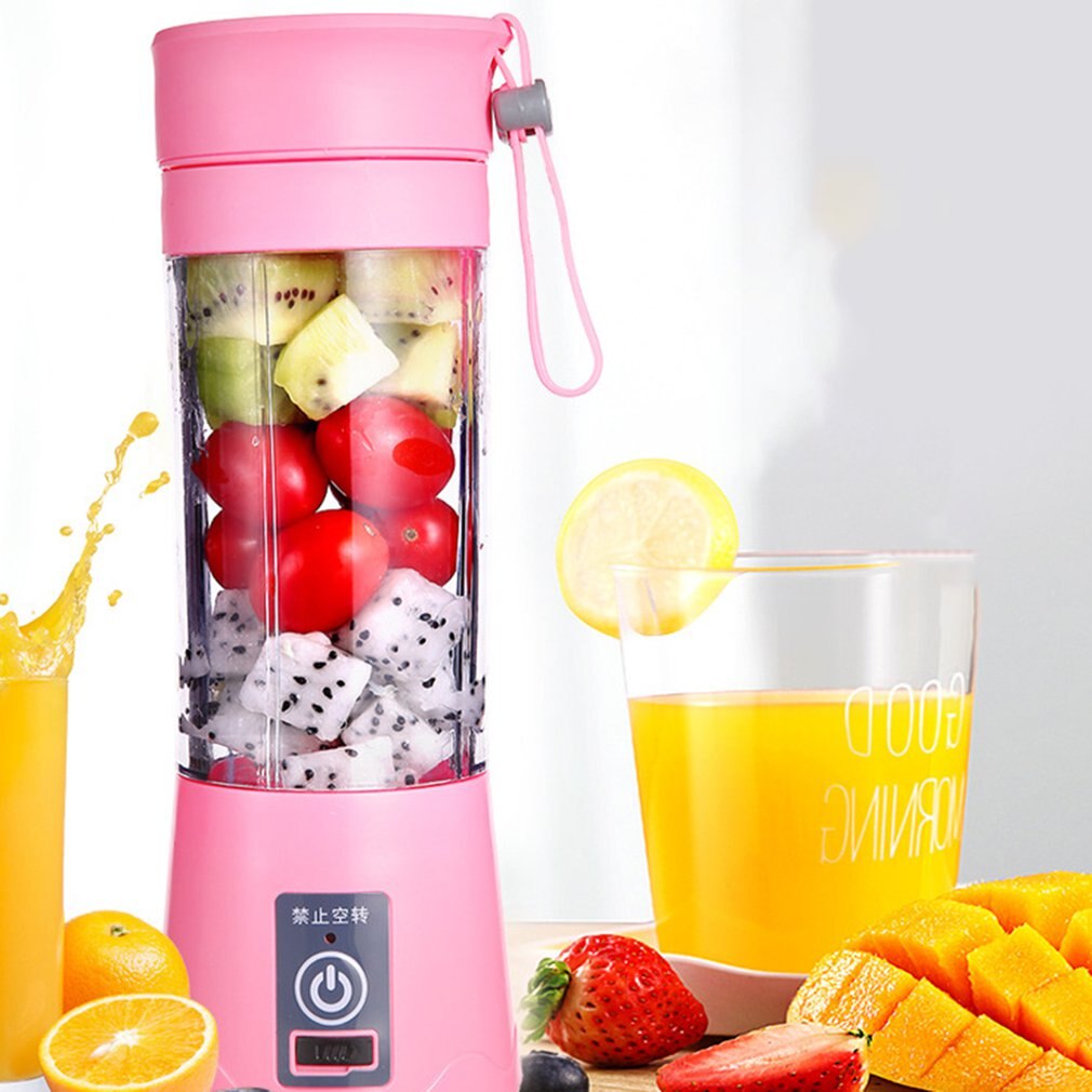 380ml Portable Juicer Electric USB Rechargeable Smoothie Blender Machine Mixer Mini Juice Cup Maker fast Blenders food processor