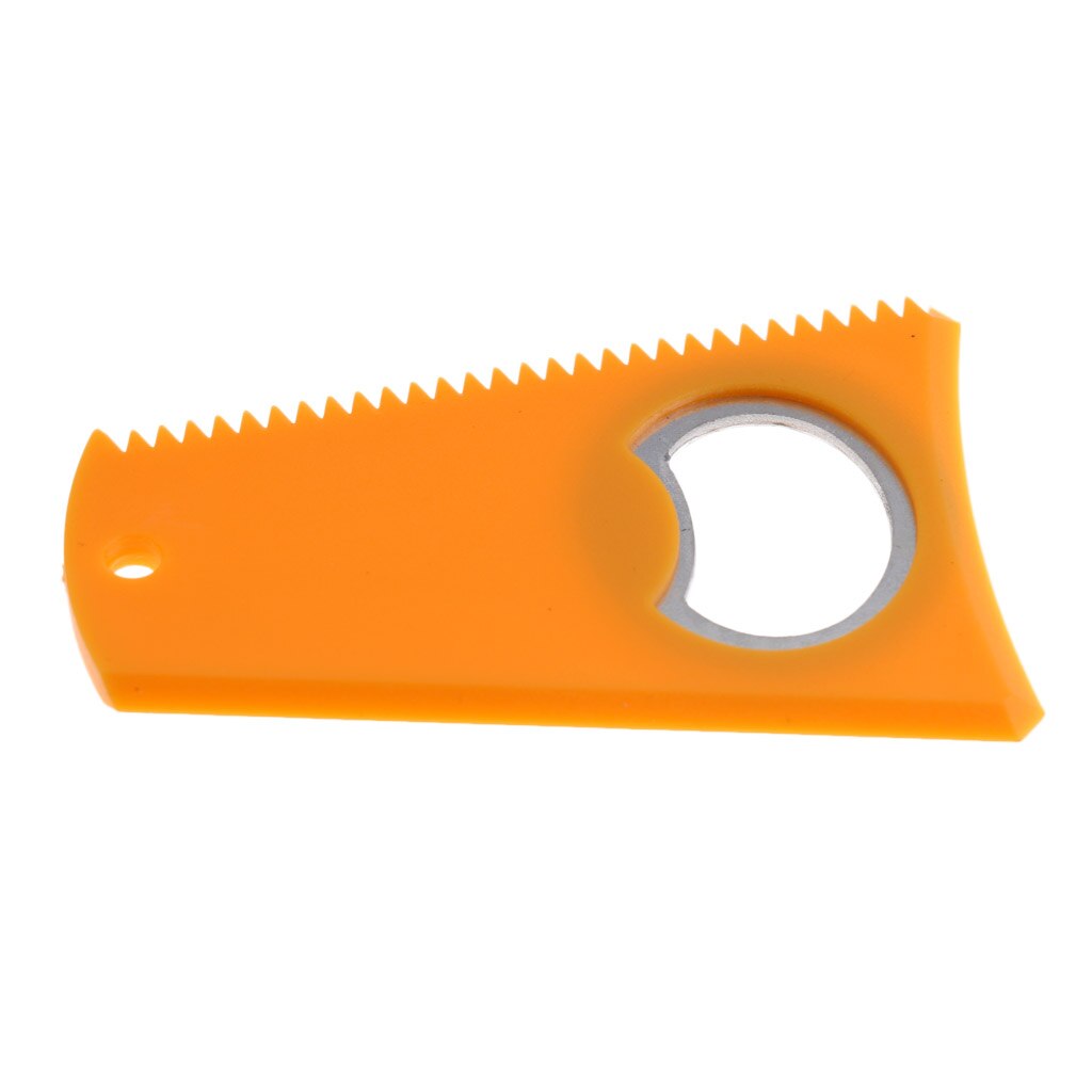 Plástico surf prancha cera pente raspador removedor com abridor de garrafa para a maioria das placas mergulho surf acessórios