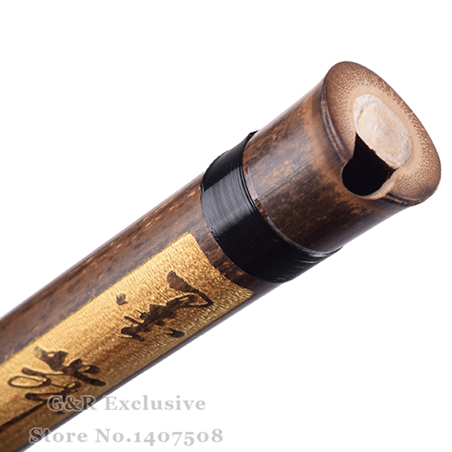 Chinese Bamboo Flute Xiao Traditional Vertical Flauta Woodwind Musical Instrument 8Holes G/F key For Beginners