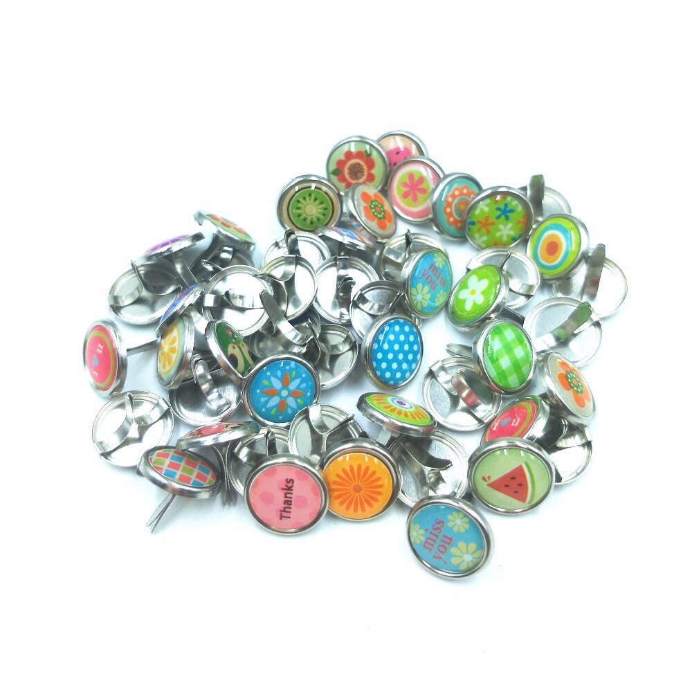 kawaii cute diy epoxy scrapbooking decoration brads for kids handmade paper embellishment love flower 17 x12.5mm
