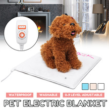 10 niveauer elektrisk varmepude vandtæt vintervarmer pad kæledyr elektrisk varmelegeme tæpper måtter kattehund opvarmningspude 40 x 40cm