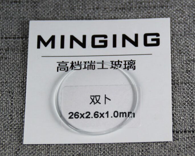 Verre minéral rond Concave à Double dôme de 1.0mm d'épaisseur, de 20 à 40mm,