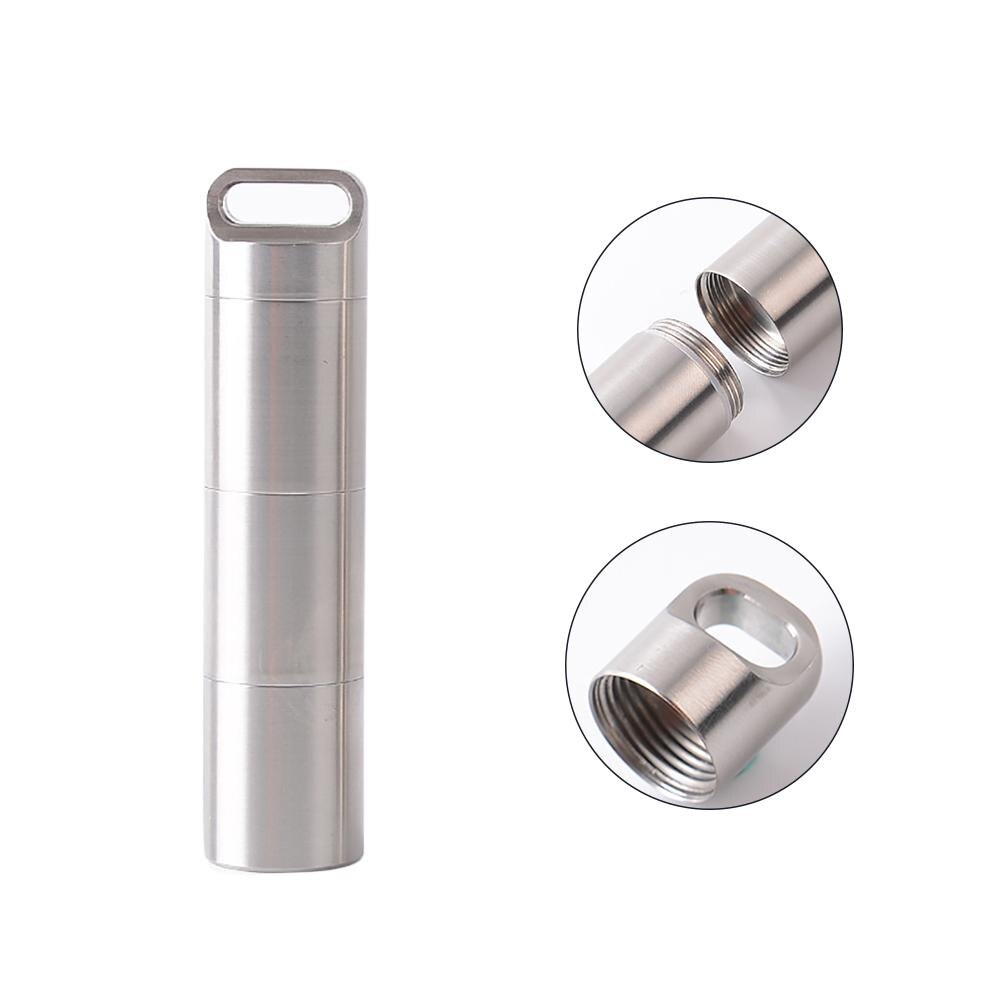 Waterproof Pill Capsule Case Box Bottle Container Outdoor Travel Emergency Tool Convenient Pill Box Organizer Medicine Box