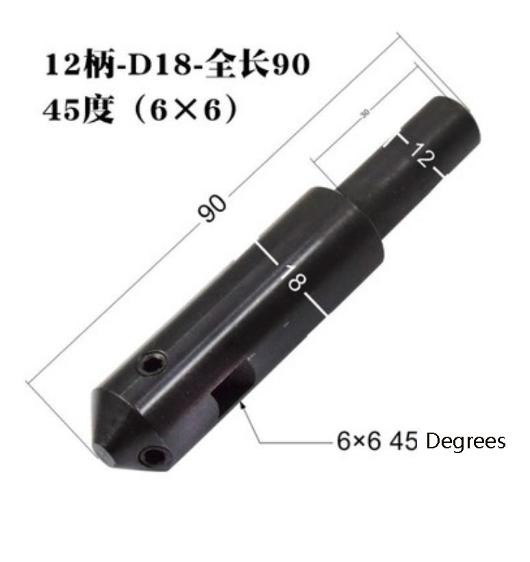 1PC Milling Machine Boring Device 12 Handles 45/90 Degrees White Steel Knife Boring Bar Blade Adjustable Boring Tool Bar: green