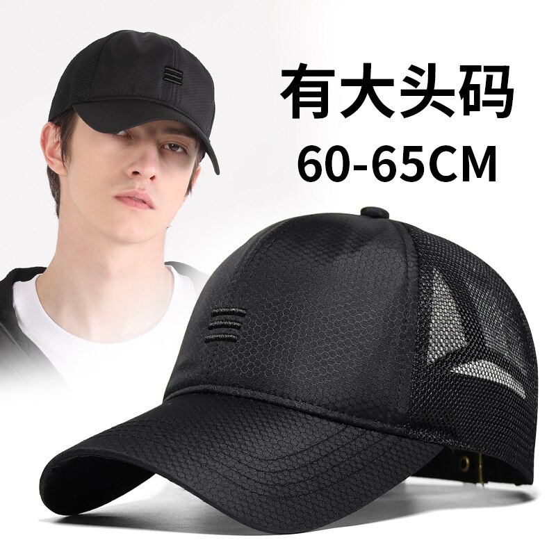 Sombreros de béisbol de talla grande para hombre, gorros de béisbol de talla grande, de secado rápido, delgados, deportivos, 56-60cm, 60-65cm, para verano