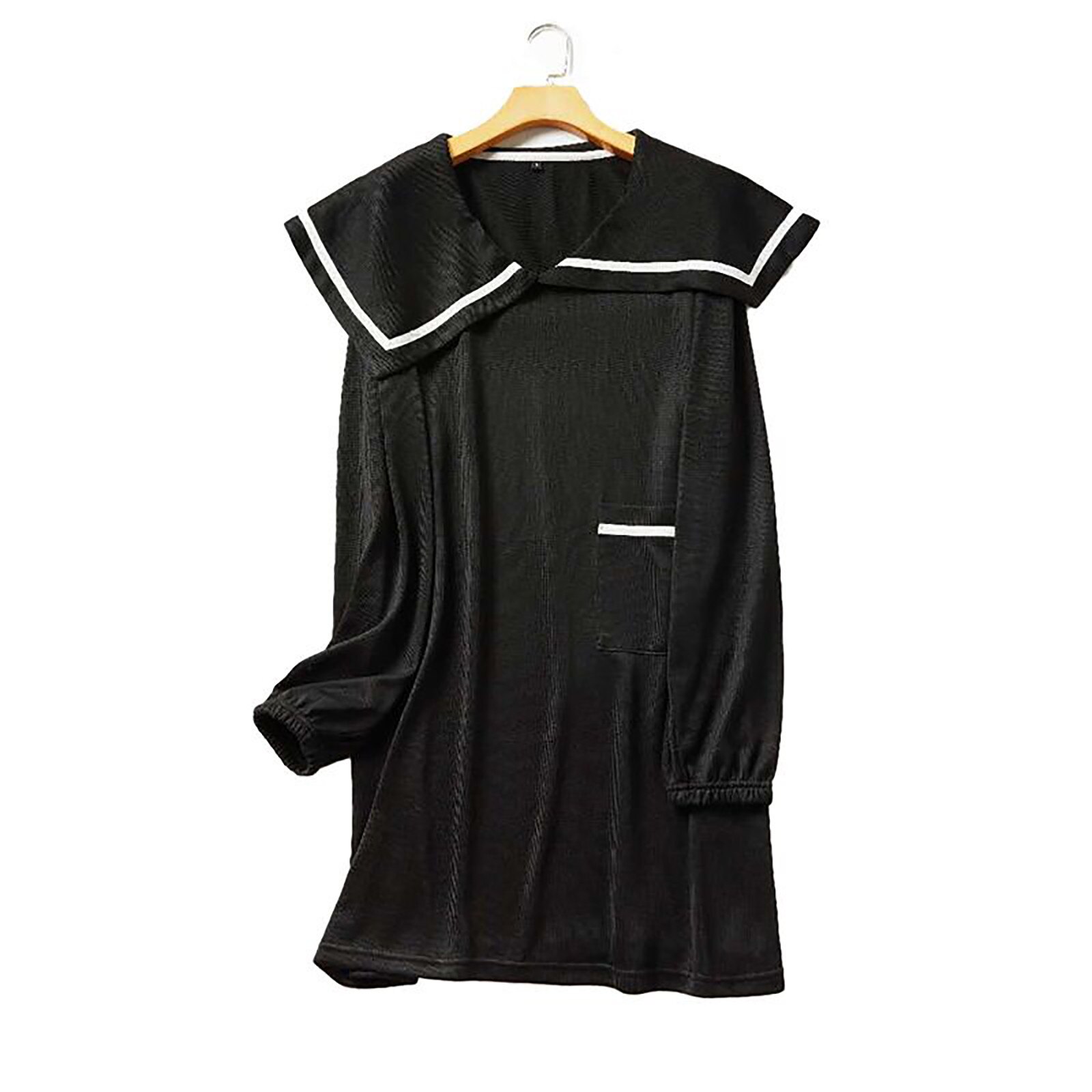 Women Sleepwear Loose Nightdress V-neck Solid Color Long-sleeved Soft Casual Homewear Nightwear mujer invierno