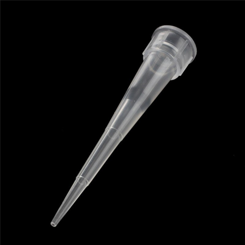 Laboratory Clear White 10UL Lab Liquid Pipette Pipettor Tips 1000 Pcs