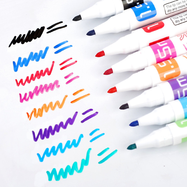 Whiteboard Marker Magnetic Board Pen Marqueur Effacable Dry Erase Markers Papelaria White Board Office & School Supplies: Default Title