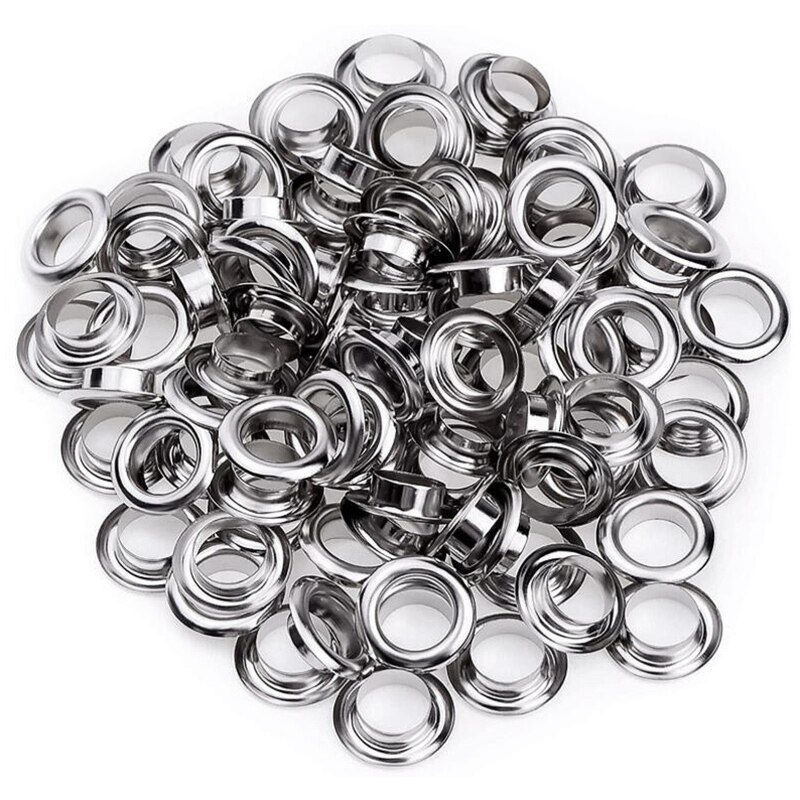 Grommet Tool Kit, Grommet Setting Tool 100 Sets Grommets Eyelets (1/2 Inch Diameter) Eyelets and Eyelet Punch Die Tool