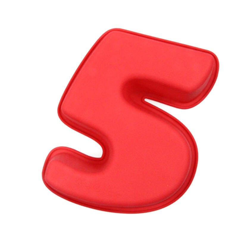 Large Silicone Number Cake Tin Mould Birthday Anniversary1##: 5