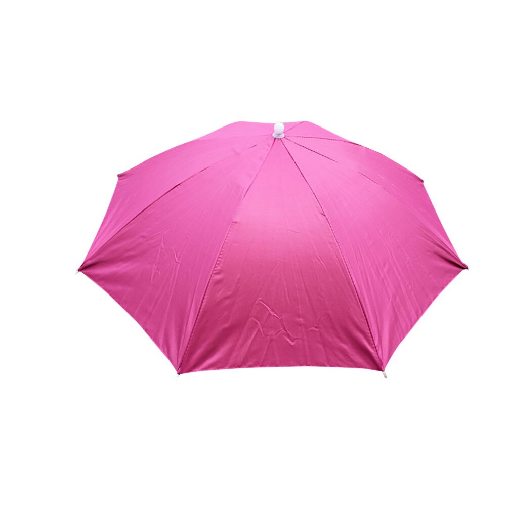 Angeln Kappe Sport Regenschirm Hütte Wandern Strand Camping Headwear Kappe Kopf Hüte Tarnung Faltbare Sonnencreme Sonnenschirm Schatten #1: Rosa