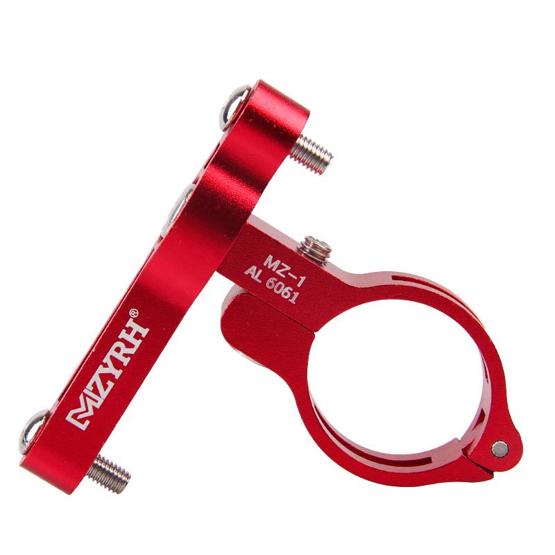 Fiets bidonhouder montage adapter verstelbare mtb racefiets stuur bidonhouder zadelpen bidonhouder fietsaccessoires: Rood