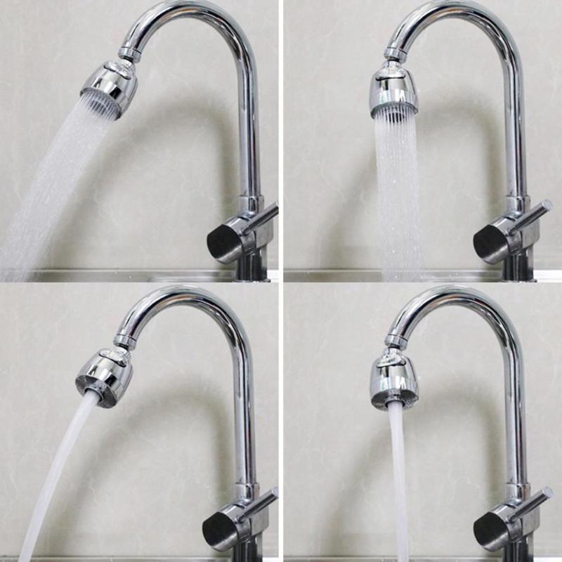 360 Rotatable Bent Water Saving Tap Aerator Diffuser Faucet Nozzle Filter Water Swivel Head Kitchen Faucet Adapter Bubbler