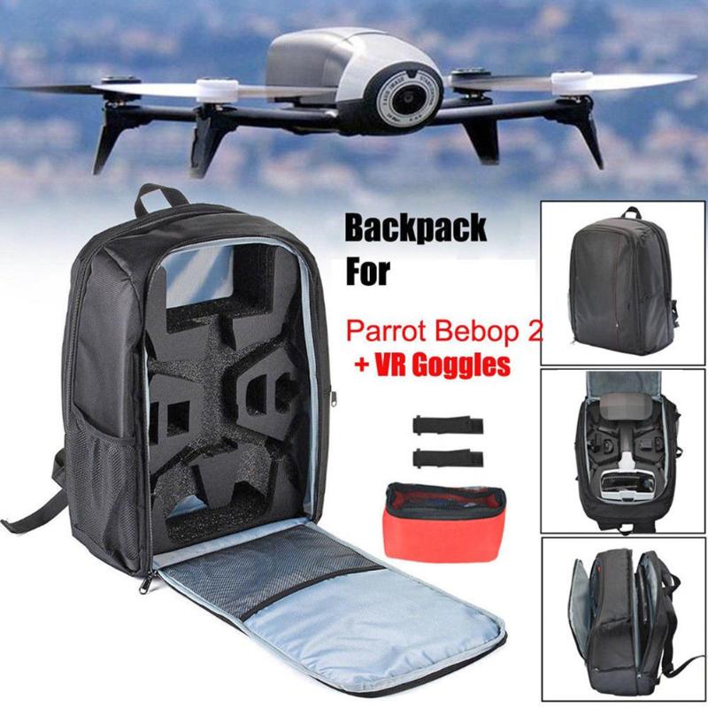 Justerbar nylon drone rygsæk crossbody håndtaske til papegøje bebop 2 power fpv let, stor kapacitet og let at bære