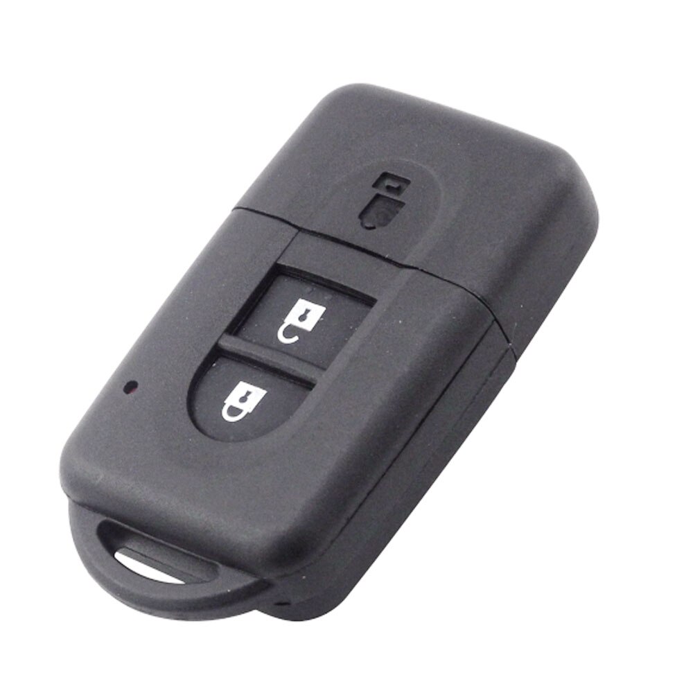 2 Button Remote key Shell No Logo for Nissan Micra Xtrail Qashqai Juke Duke Uncut Blade Key Fob Case Replacement