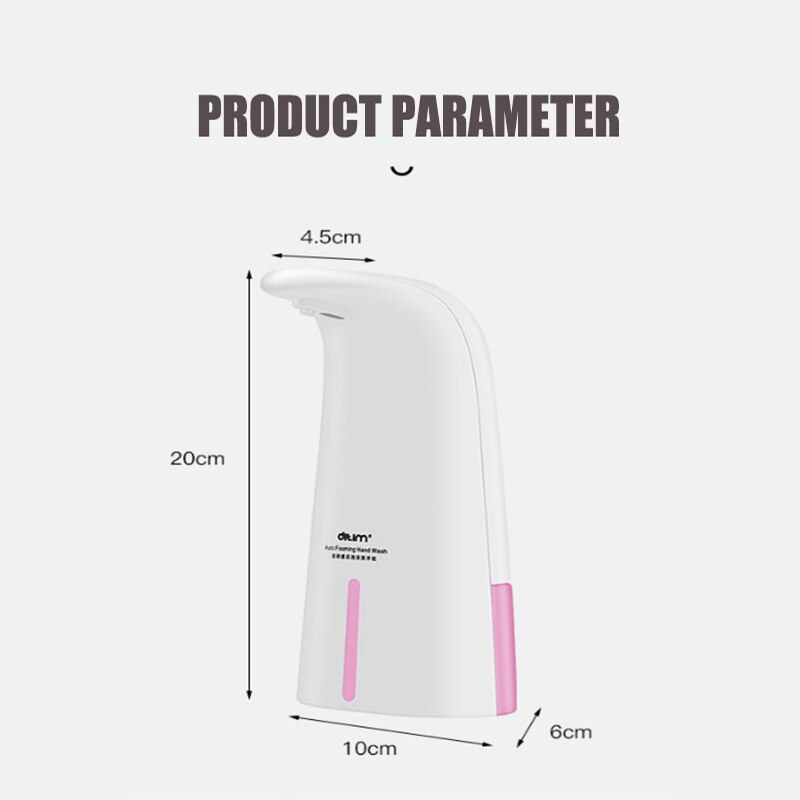 Automatisk skum sæbedispenser berøringsfri håndvask vaskemaskine renere sæbedispenser 0.25s infrarød induktionssensor køkken badeværelse
