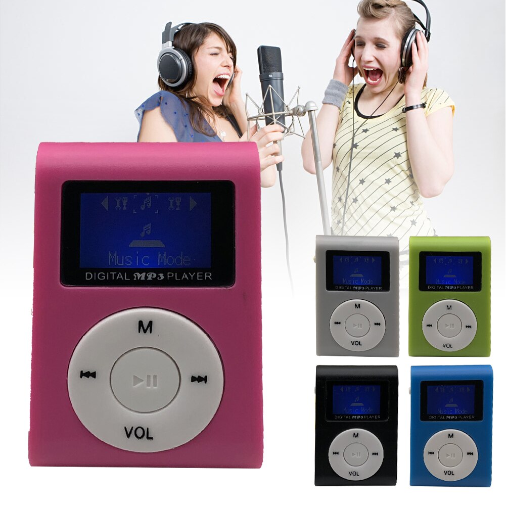 Mini USB MP3 Player Lcd-scherm Ondersteuning Tf-kaart FM Radio