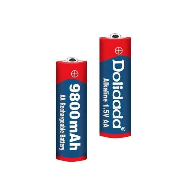 Tag aa batteri 9800 mah laddningsbart batteri  aa 1.5 v laddningsbara alcalinas drummy + gratis shopping: 2 st