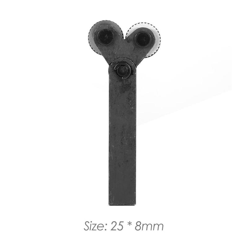 7pcs Steel Wheel Knurling Tool Set 0.5mm 1mm 2mm Pitch Linear Pitch Knurl Set with Diagonal Linear Knurl Wheel