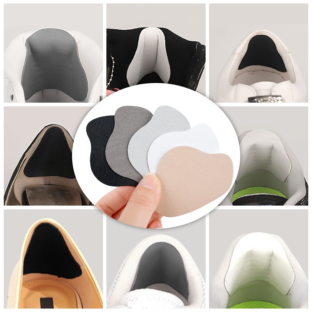 Patch de réparation de chaussures, 4 pièces, semelles intérieures, tampons autocollants, trou de talon de chaussure, semelles adhésives pour réparation de chaussures de Sport, soins des pieds