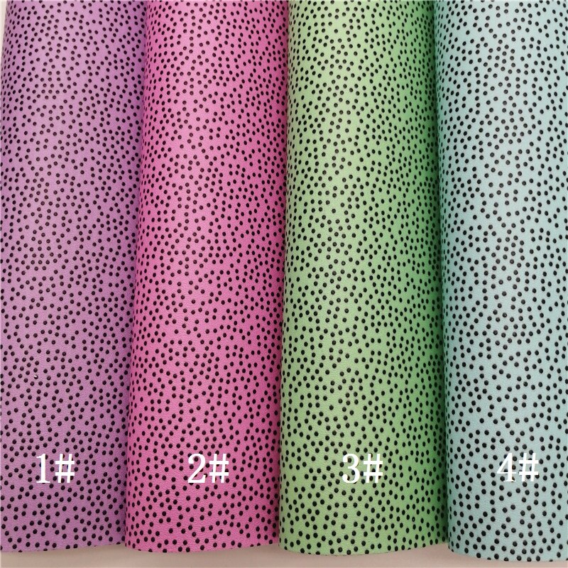 Hojas de tela sintética con estampado de lunares, colores Pastel, vinilo de fieltro para pendientes, lazos, 21x29cm, GM2294A