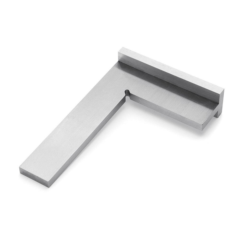 JUSTINLAU 100x70mm 90 Degree Angle Corner Square Ruler Wide Base Gauge Woodworking Tool