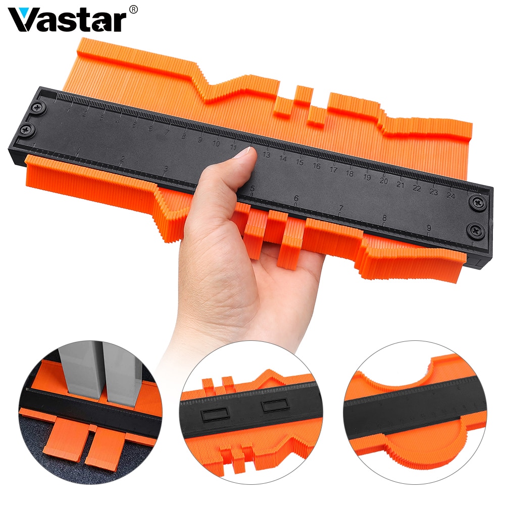 5/6/10 Inch Contour Gauge Profile Duplicator Wood Marking Tool Tiling Laminate Tiles Tools Profile Measuring Tools