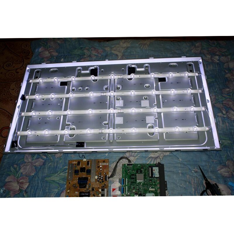 Tira de luces LED de retroiluminación, accesorio para televisor LG de 47 pulgadas, 47LB582V 47LB5820 47LB582B 47LB582U 47LB582U-ZJ, 8 unids/set/juego
