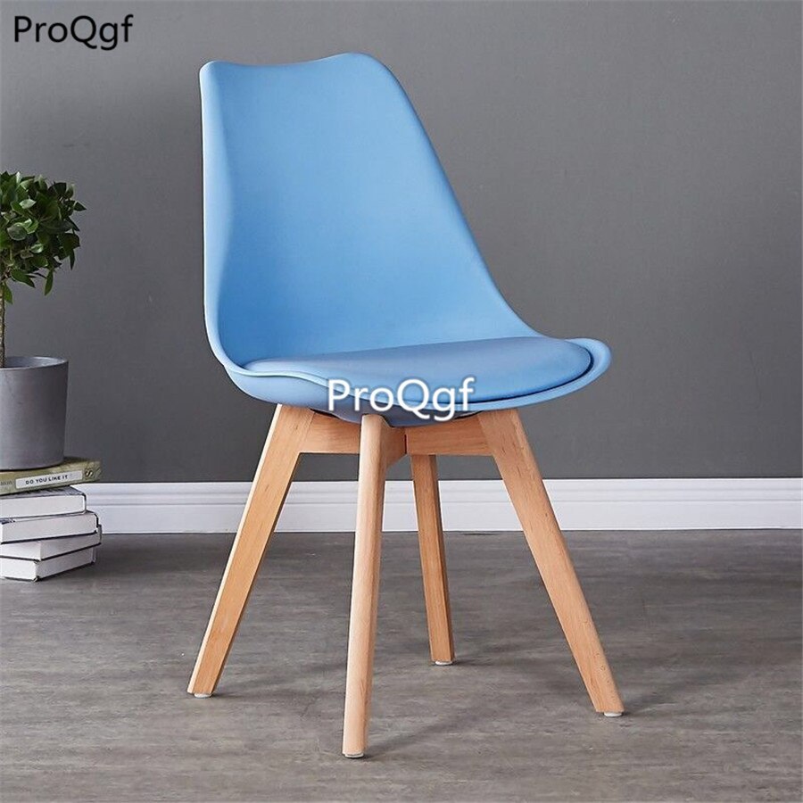 Prodgf 2Pcs A Set pp plastic and wood leg Dining Chair
