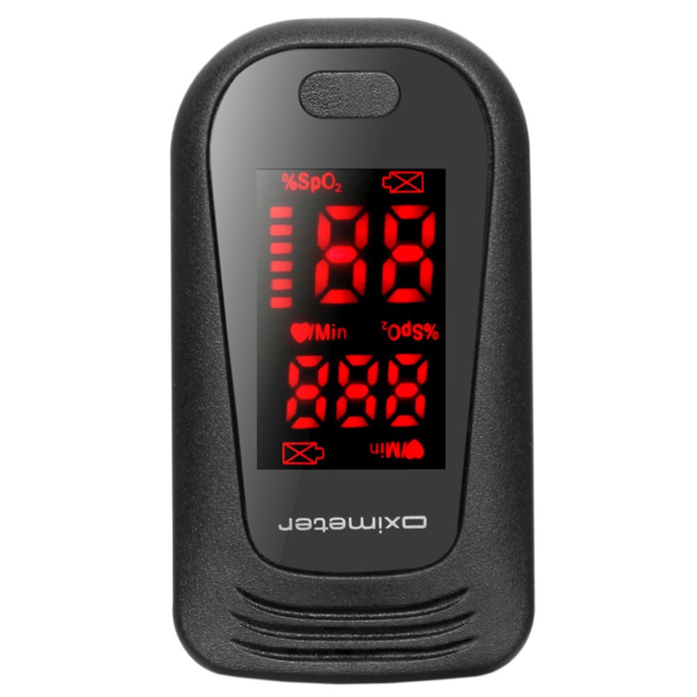 Finger Clip Oxymetrie Herz Bewertung Monitor Fingerspitze Blutdruck Oximeter ohne Batterie (Schwarz): Ursprünglich Titel