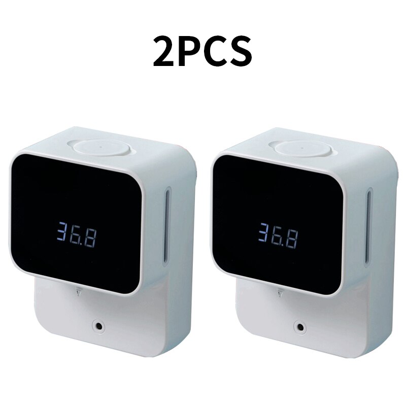 Automatic Soap Dispenser USB Rechargeable Foaming Touchless Hand Free Portable Foam Liquid Soap Dispenser for Bathroom Kitchen: E 2Pcs Type White