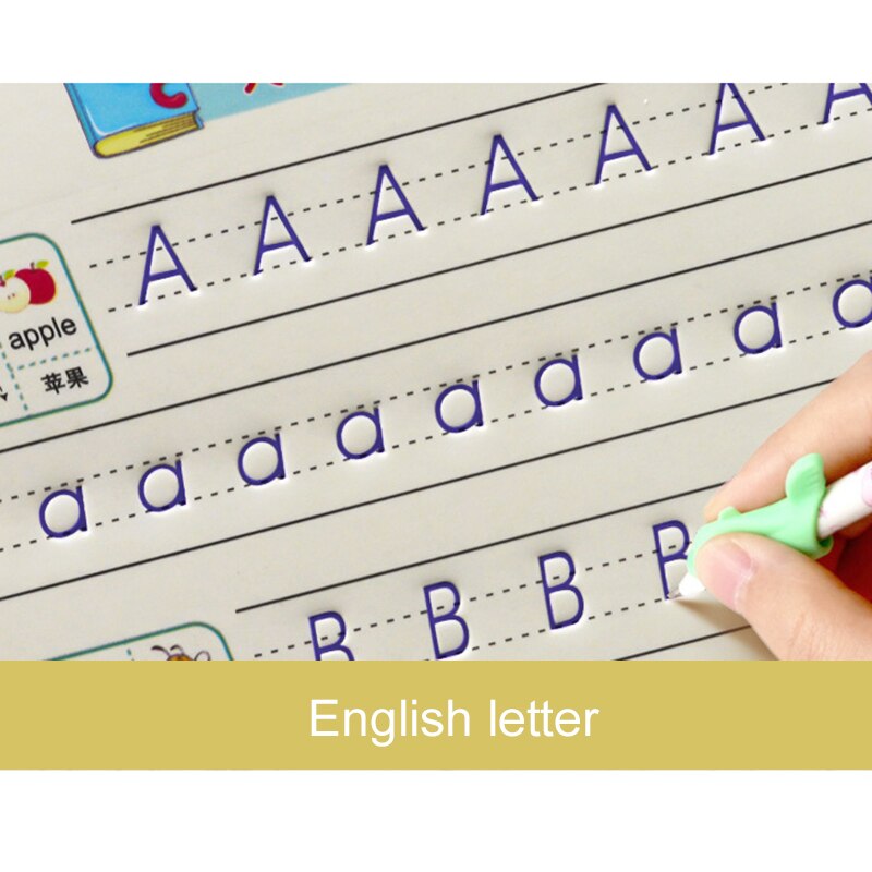 Magic Writing Children's Kindergarten Grooves Before School Handwriting Reusable Alphabet Number Drawing Mathematics KQS