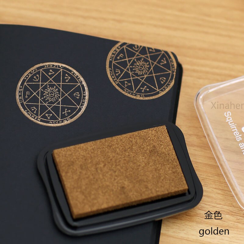 16 Kleuren Big Size Stempelkussen Craft Olie Gebaseerd Diy Inkt Pads Voor Spons Stempels Stof Scrapbooking Decor Vingerafdruk Seal Stamp pad: F