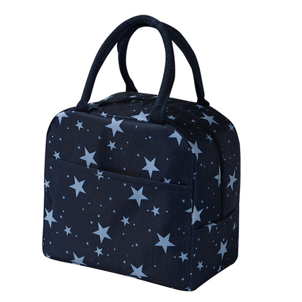 Funda de transporte de dibujos animados de Picnic con aislamiento, bolsa térmica portátil para almuerzo, bolsa Bento, bolsa de poliéster para almuerzo, bolsas de almacenamiento de alimentos: NY