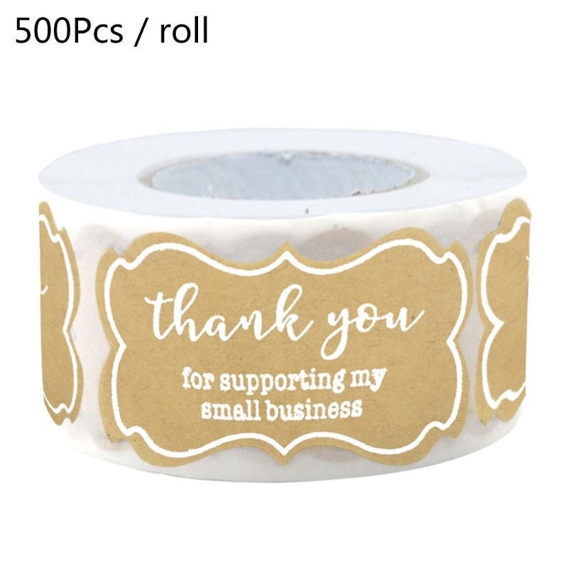 250pcs Thank You for Supporting My Small Business Stickers Handmade Baking Packaging Seal Label