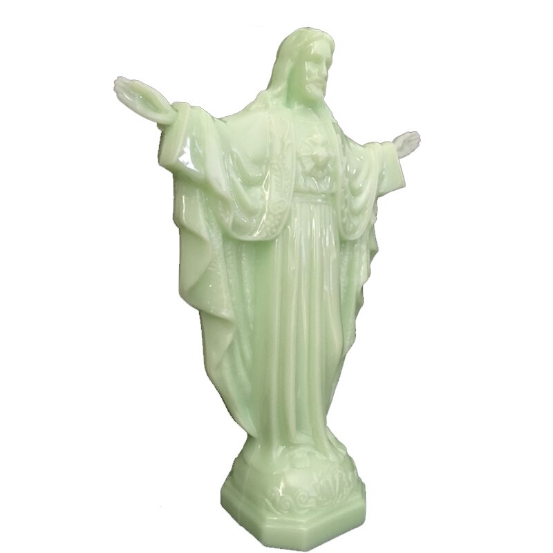 Statue lumineuse de jésus en PVC, lumière éternelle, ornement de bureau, pour famille, 13.5x4.9x18cm, XKW