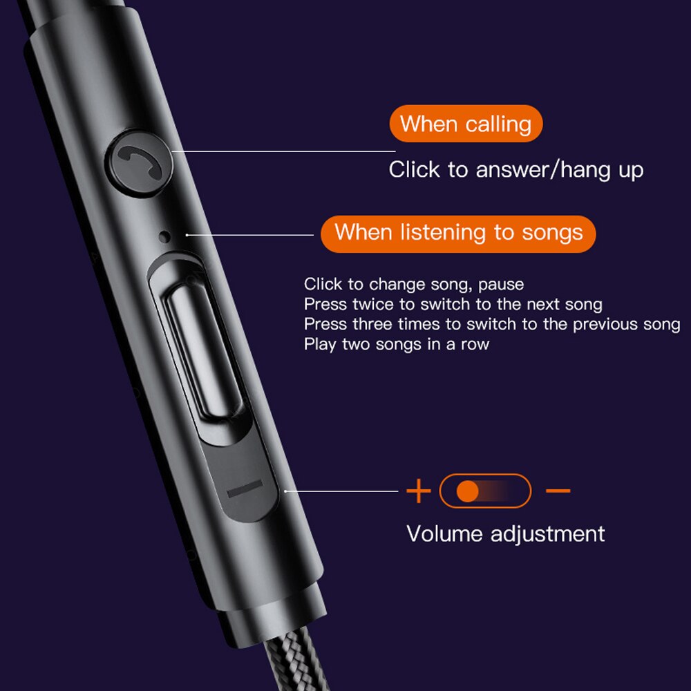 Unidade dupla estéreo com fio fone de ouvido in-ear fone de ouvido fones de ouvido graves para iphone samsung 3.5mm esporte jogos fone de ouvido com mi