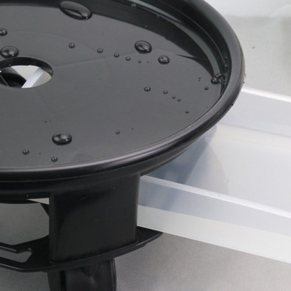 38cm Round Flower Pot Trays Removable Universal Bottom Wheel Foundation Plant Flower Pot Base with Storage Drawer