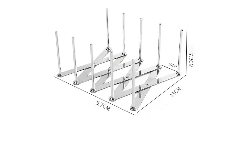 Wysuwany Stojak robić Przechowywania Oszczędzający Miejsce Uchwyt na Pokrywki Garnków Stojak na Talerze ze Stali Nierdzewnej Wytrzymały robić Narzędzi Kuchennych: śliwka