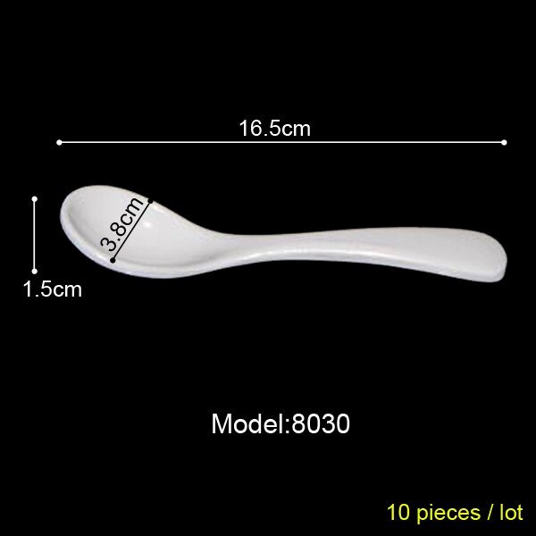 100% Melamine Dinnerware Soup Spoon Restaurant Victualing House Household Spoon Soup Ladle A5 Melamine Spoon Melamine Tableware: 8030