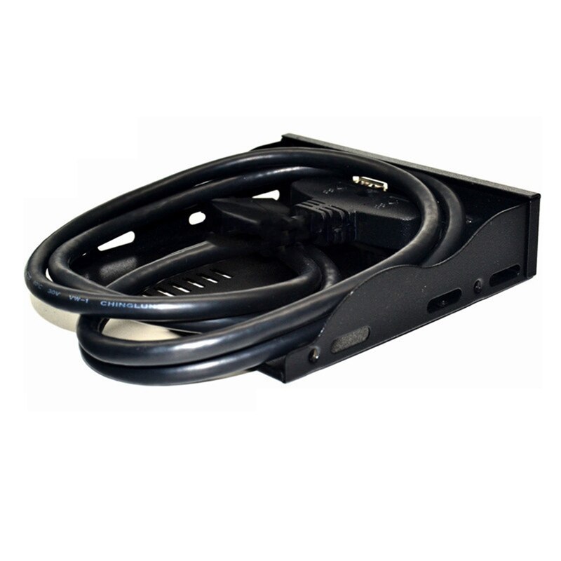 USB3.0 Diskettestation Voorpaneel 3.5 Inch 19PIN Om USB3.0 Dual Port Diy Uitbreiding Een Voor Twee