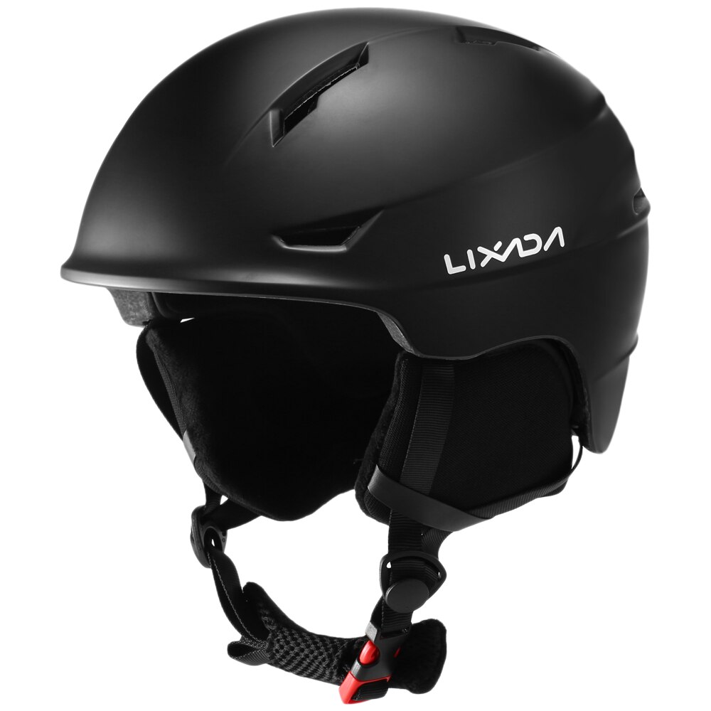 Lixada snowboard hjelm med aftagelig øreprop mænd kvinder sikkerhed skihjelm med beskyttelsesbriller fast rem skiløb sne