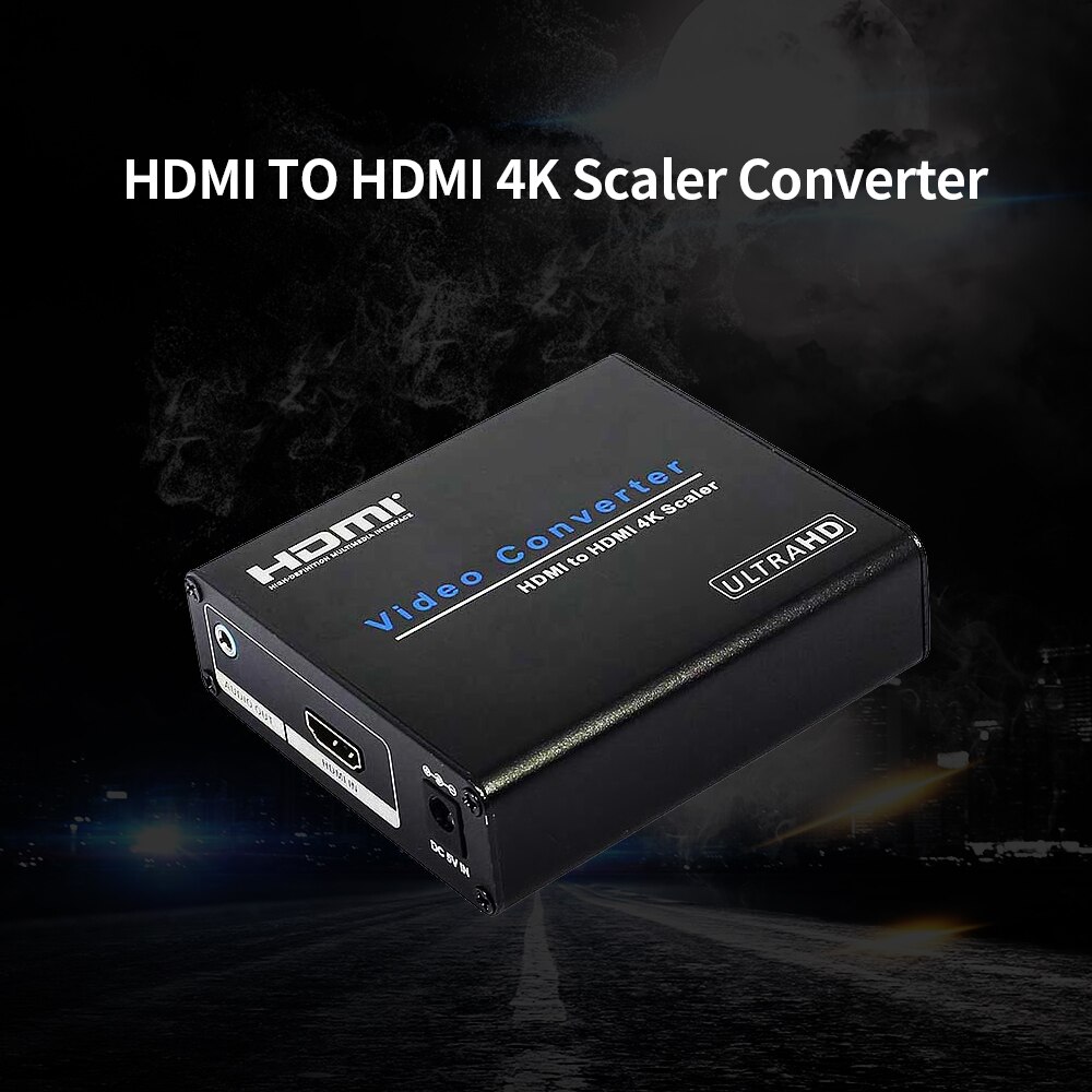 AM-9H20 HDMI to HDMI 4K Scaler Amplifier HDMI Down / Upscaler Converter Switch For HDTV Blue-DVD Portable EU Plug US Plug